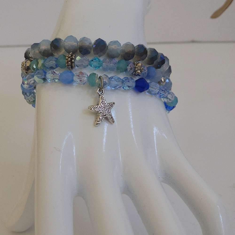 Crystal Bracelet Set by TerriBWhite Designs